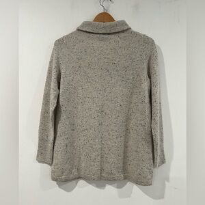 TALBOTS gray long sleeve turtleneck sweater 100% cashmere